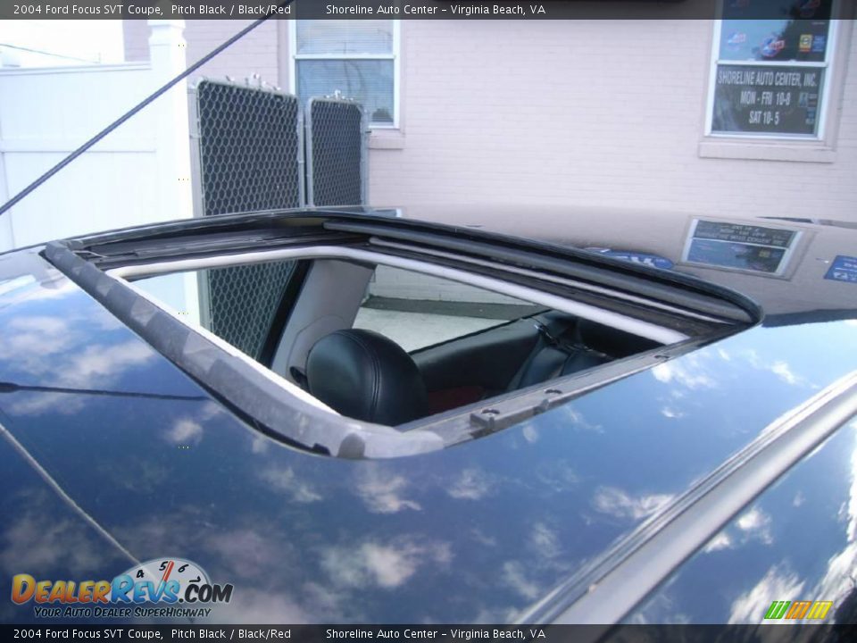2004 Ford Focus SVT Coupe Pitch Black / Black/Red Photo #8