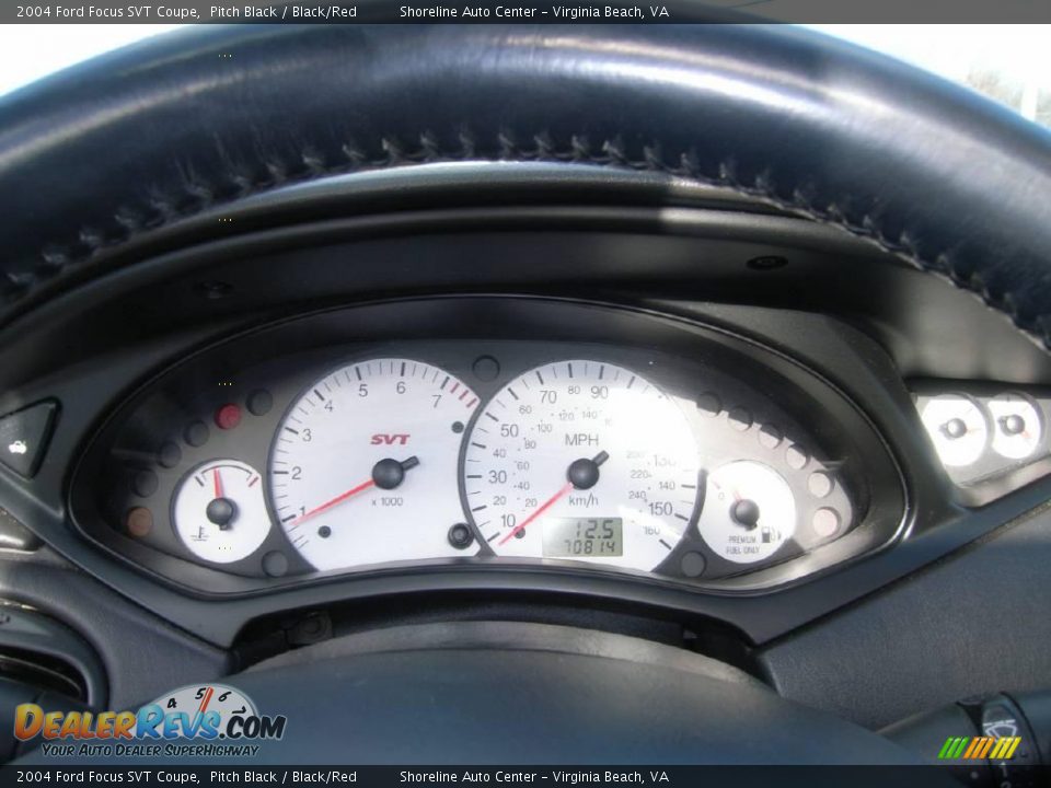 2004 Ford Focus SVT Coupe Pitch Black / Black/Red Photo #14