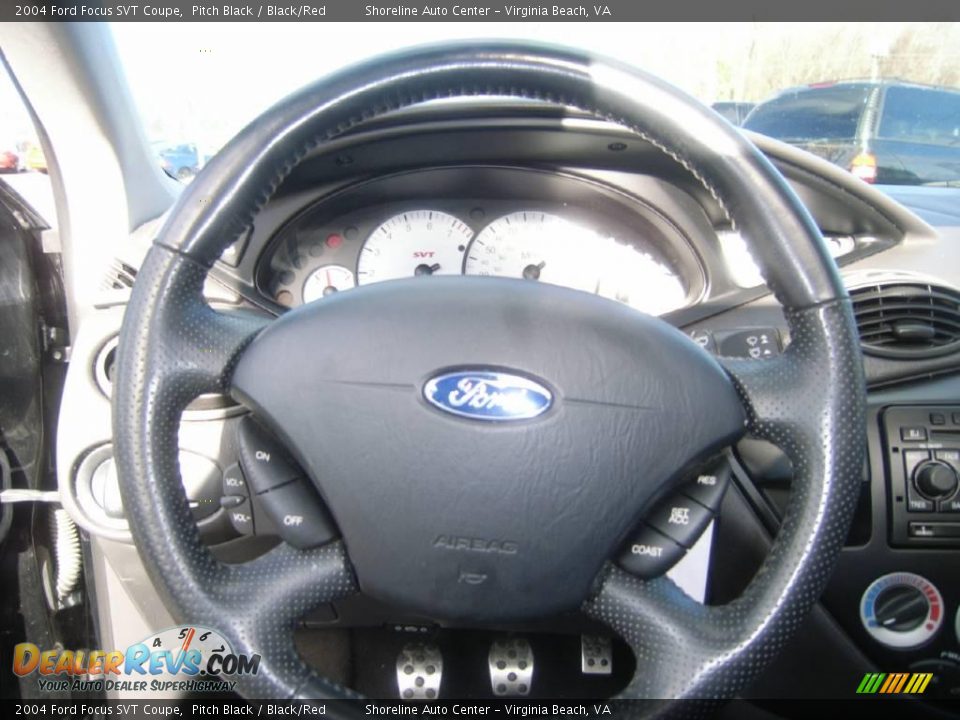 2004 Ford Focus SVT Coupe Pitch Black / Black/Red Photo #15