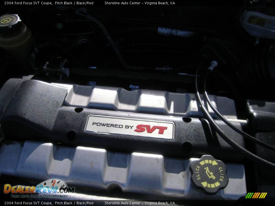 2004 Ford Focus SVT Coupe Pitch Black / Black/Red Photo #19