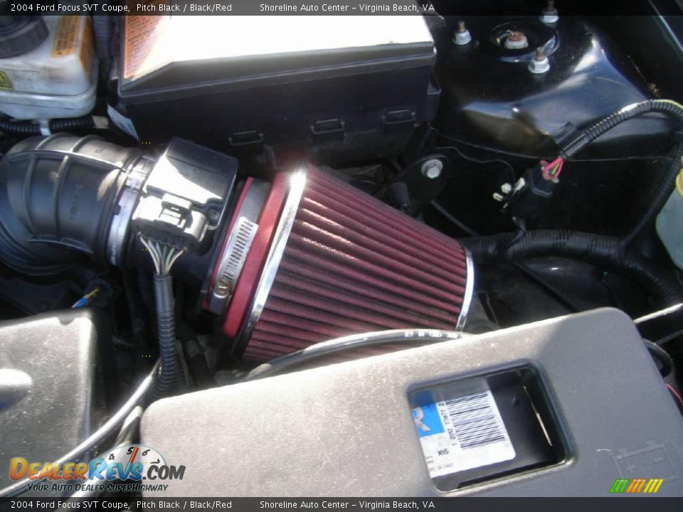 2004 Ford Focus SVT Coupe Pitch Black / Black/Red Photo #20