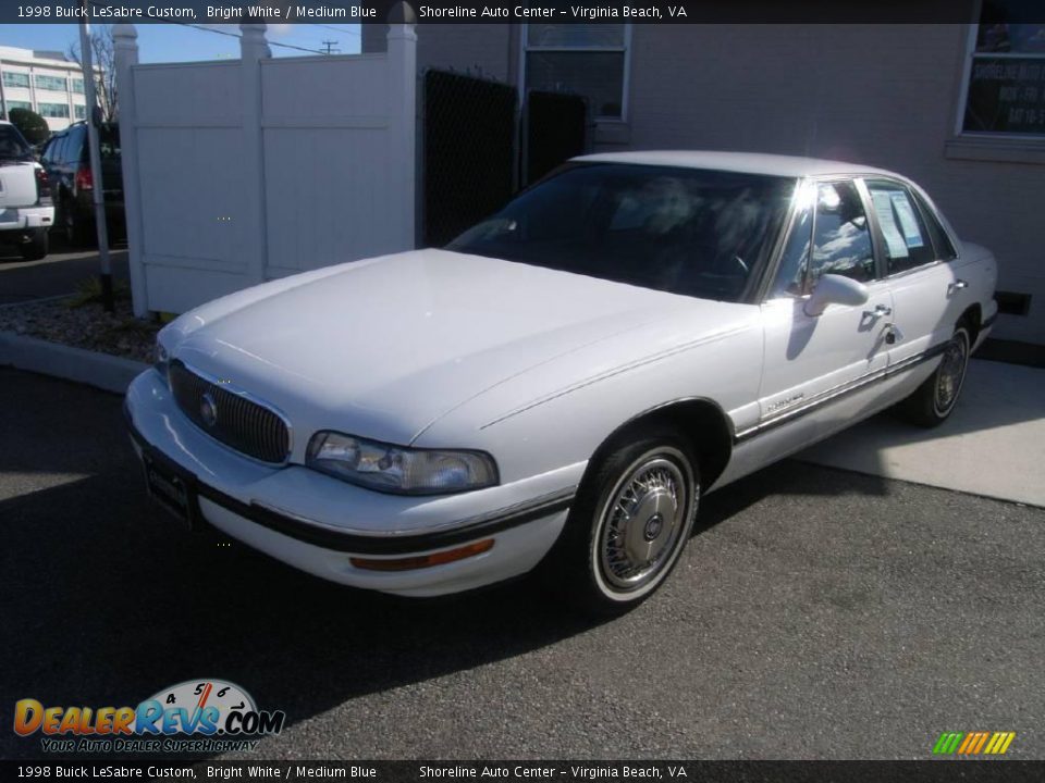 1998 Buick LeSabre Custom Bright White / Medium Blue Photo #2