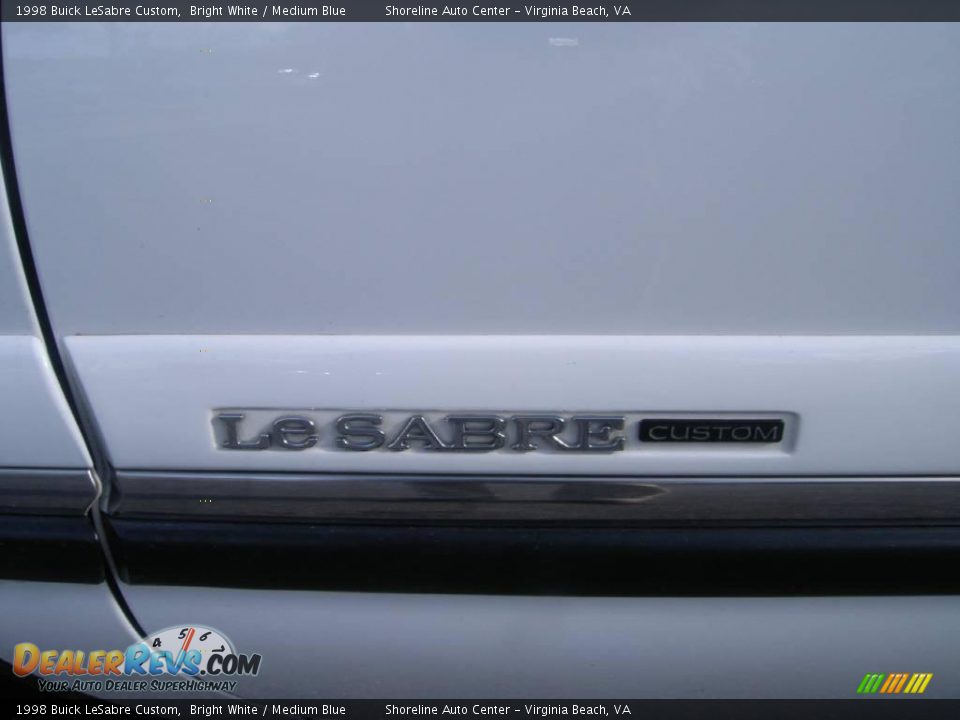1998 Buick LeSabre Custom Bright White / Medium Blue Photo #4