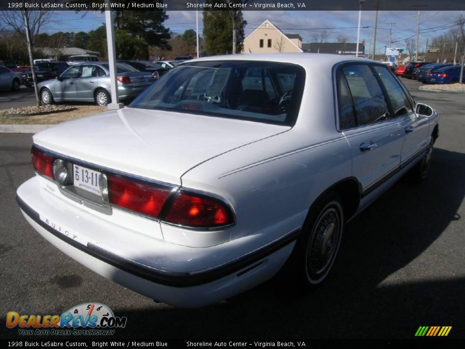 1998 Buick LeSabre Custom Bright White / Medium Blue Photo #7