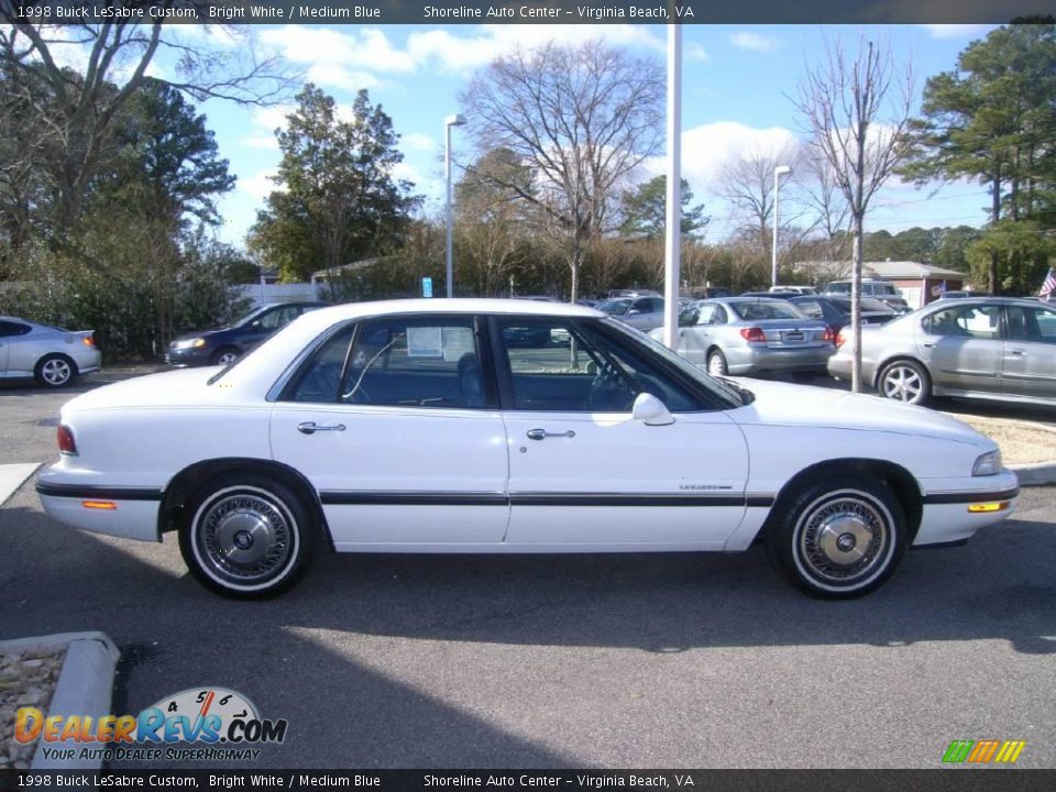 1998 Buick LeSabre Custom Bright White / Medium Blue Photo #8