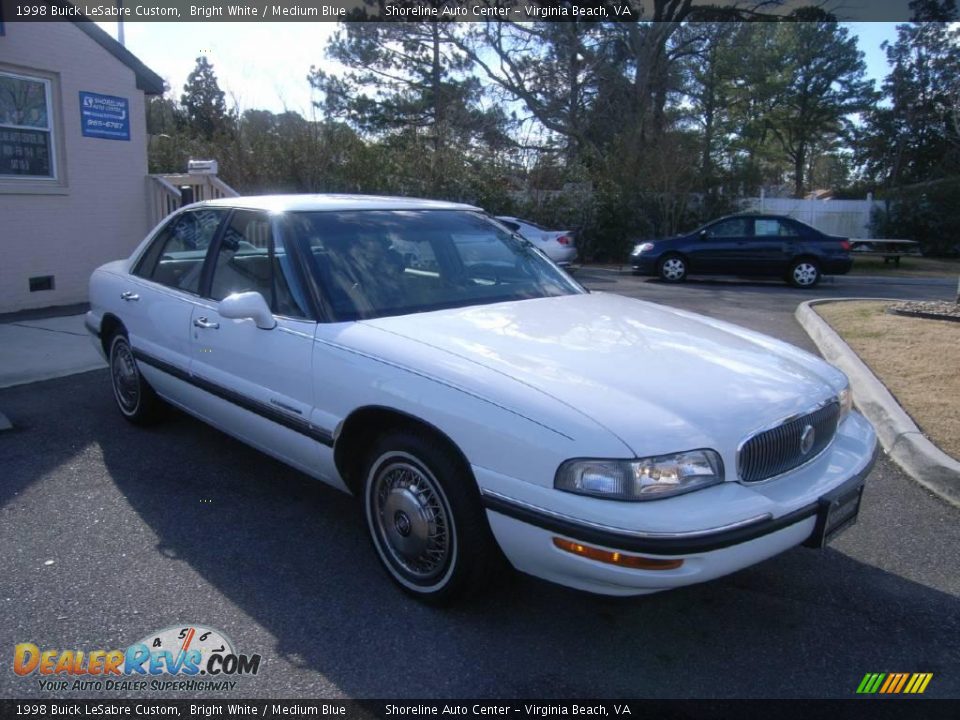 1998 Buick LeSabre Custom Bright White / Medium Blue Photo #9