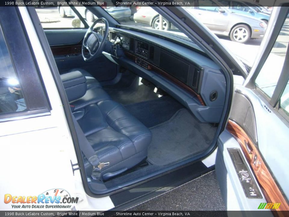 1998 Buick LeSabre Custom Bright White / Medium Blue Photo #12