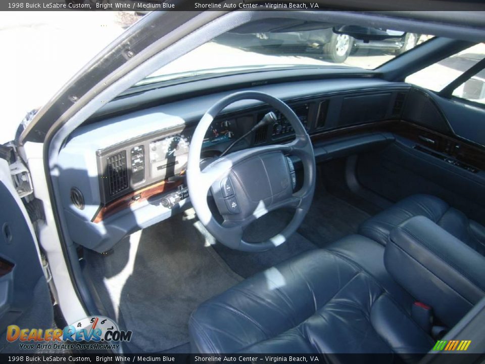 1998 Buick LeSabre Custom Bright White / Medium Blue Photo #14