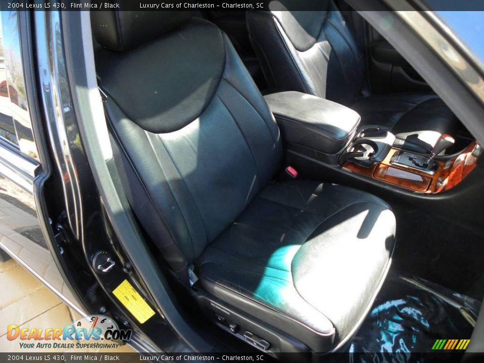 2004 Lexus LS 430 Flint Mica / Black Photo #9