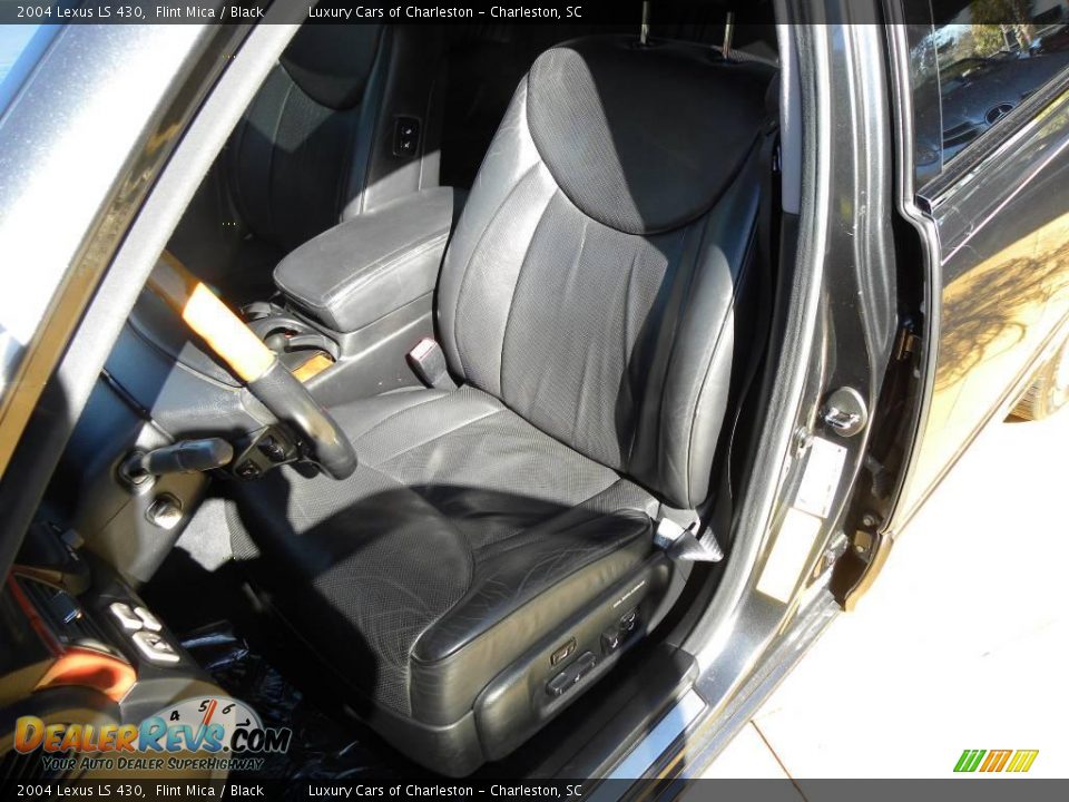 2004 Lexus LS 430 Flint Mica / Black Photo #19