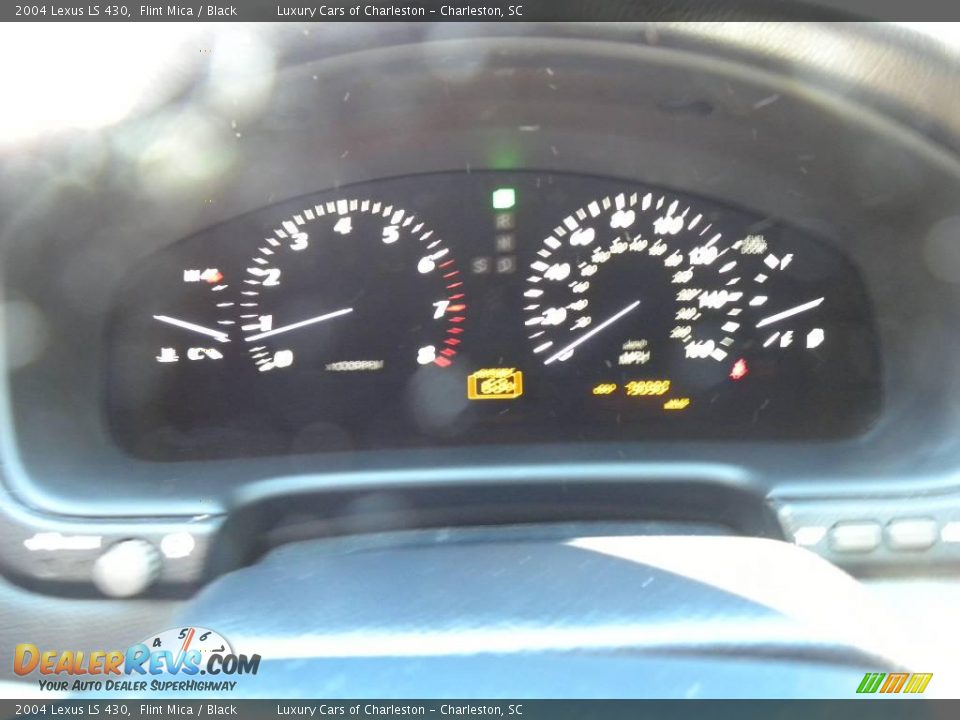 2004 Lexus LS 430 Flint Mica / Black Photo #20