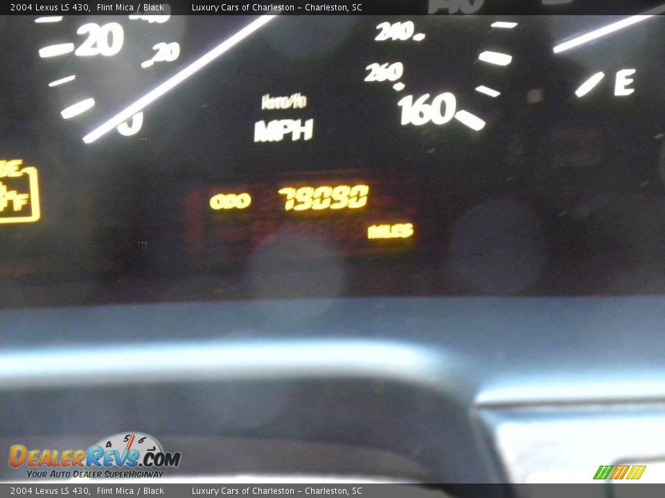 2004 Lexus LS 430 Flint Mica / Black Photo #21