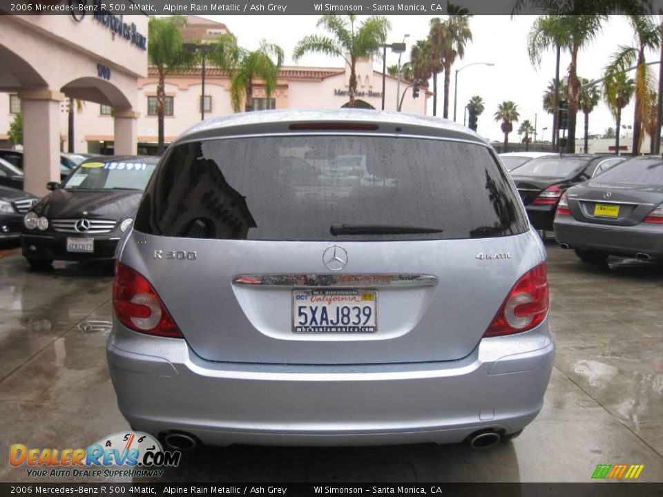 2006 Mercedes-Benz R 500 4Matic Alpine Rain Metallic / Ash Grey Photo #4
