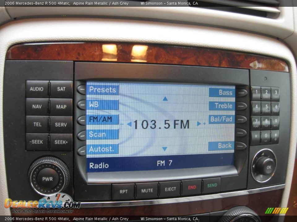 2006 Mercedes-Benz R 500 4Matic Alpine Rain Metallic / Ash Grey Photo #15