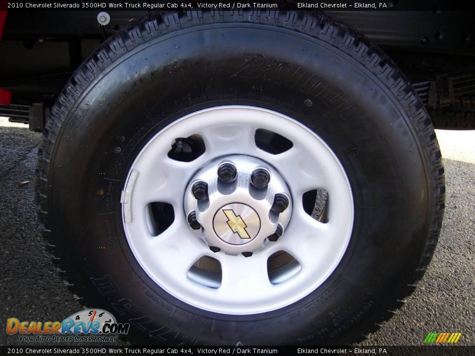 2010 Chevrolet Silverado 3500HD Work Truck Regular Cab 4x4 Victory Red / Dark Titanium Photo #11
