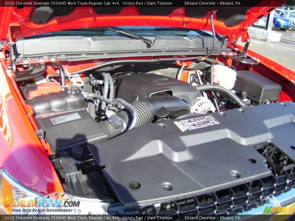 2010 Chevrolet Silverado 3500HD Work Truck Regular Cab 4x4 Victory Red / Dark Titanium Photo #15