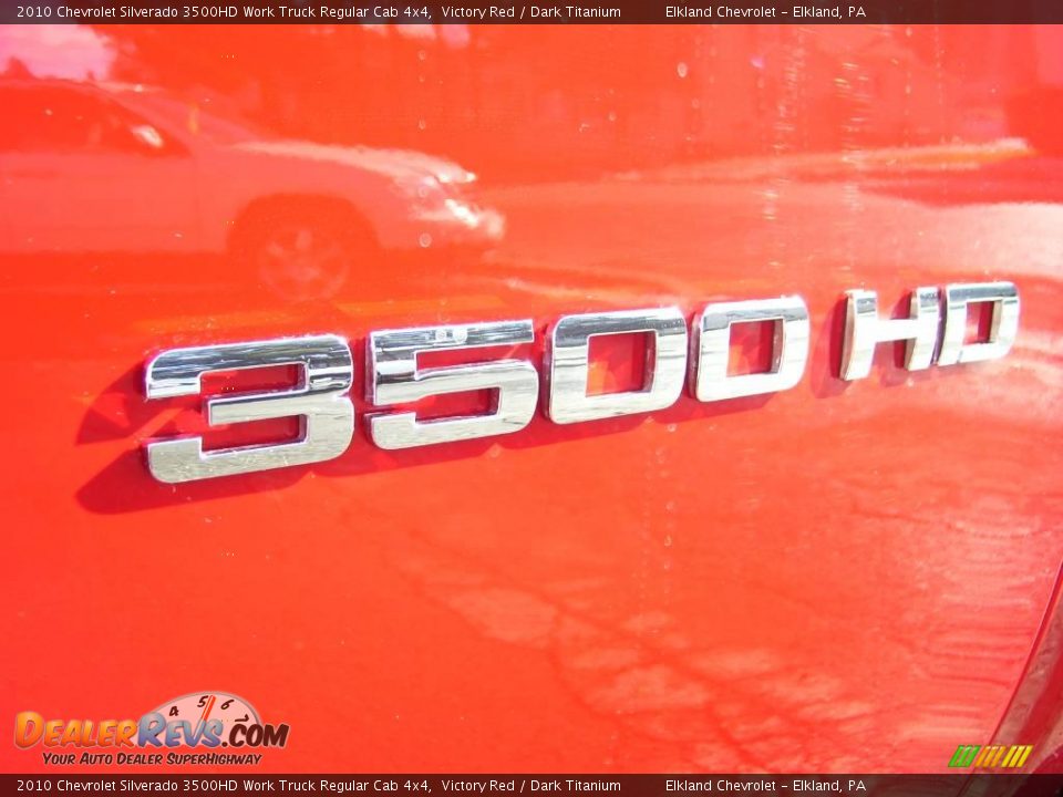 2010 Chevrolet Silverado 3500HD Work Truck Regular Cab 4x4 Victory Red / Dark Titanium Photo #16