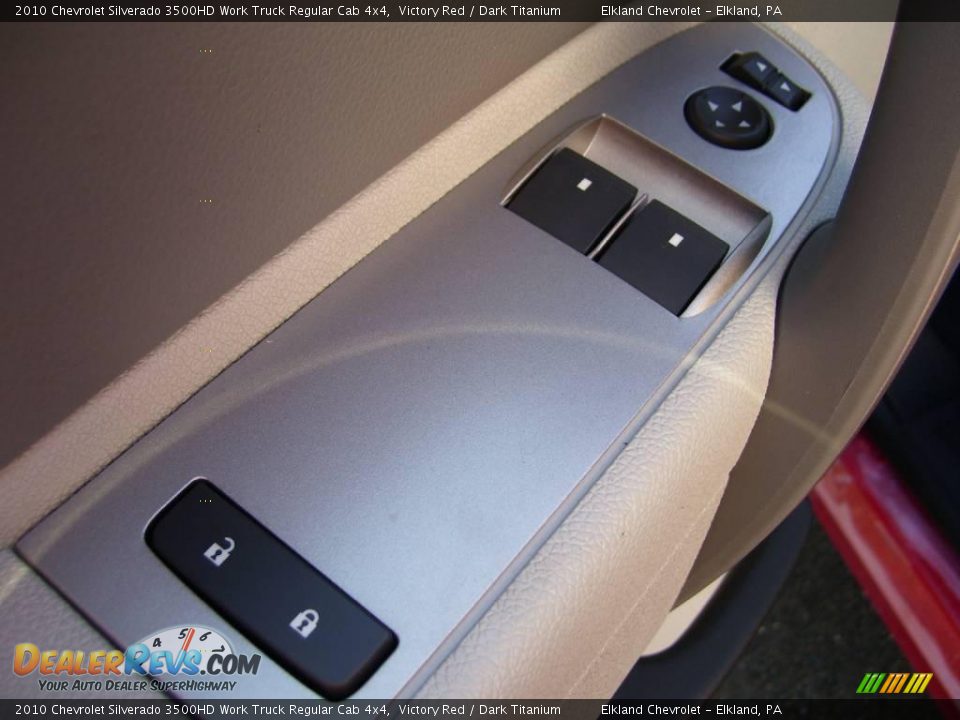 2010 Chevrolet Silverado 3500HD Work Truck Regular Cab 4x4 Victory Red / Dark Titanium Photo #20