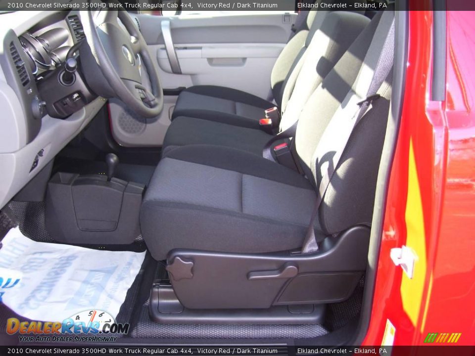 2010 Chevrolet Silverado 3500HD Work Truck Regular Cab 4x4 Victory Red / Dark Titanium Photo #21