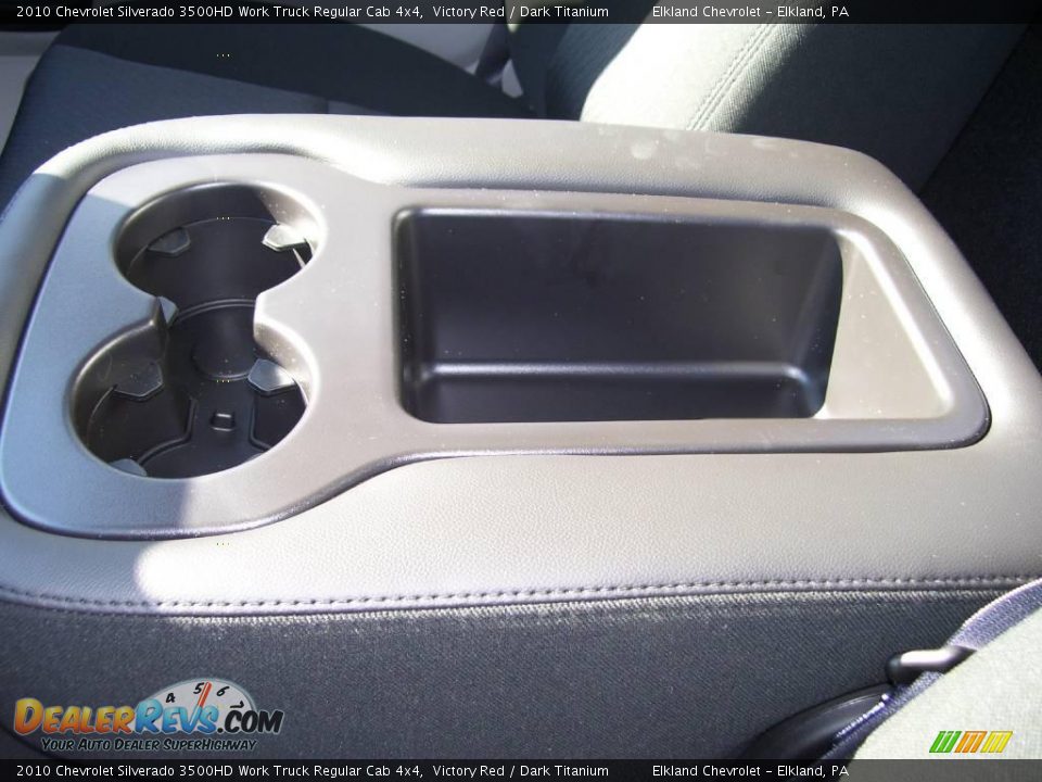 2010 Chevrolet Silverado 3500HD Work Truck Regular Cab 4x4 Victory Red / Dark Titanium Photo #23