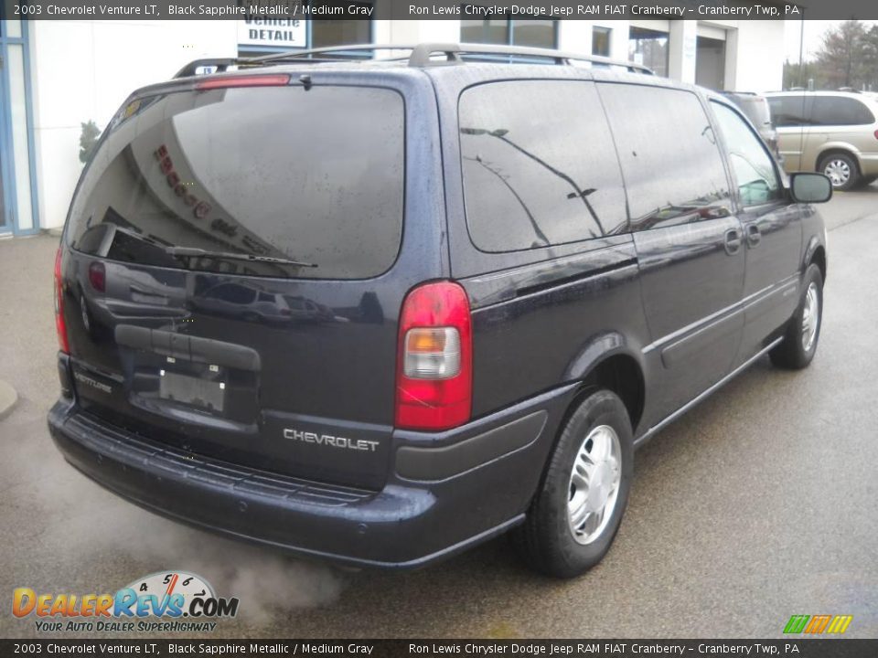 2003 Chevrolet Venture LT Black Sapphire Metallic / Medium Gray Photo #2
