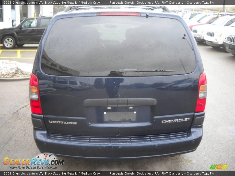 2003 Chevrolet Venture LT Black Sapphire Metallic / Medium Gray Photo #3