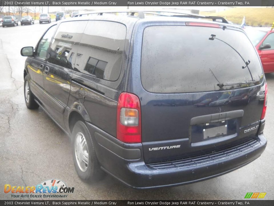 2003 Chevrolet Venture LT Black Sapphire Metallic / Medium Gray Photo #4
