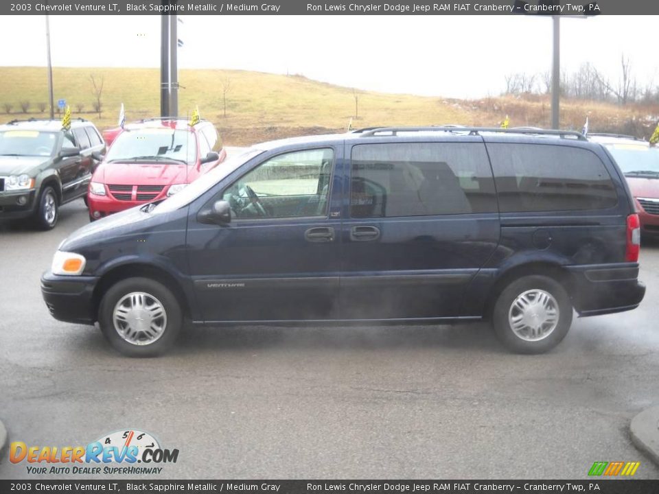 2003 Chevrolet Venture LT Black Sapphire Metallic / Medium Gray Photo #5