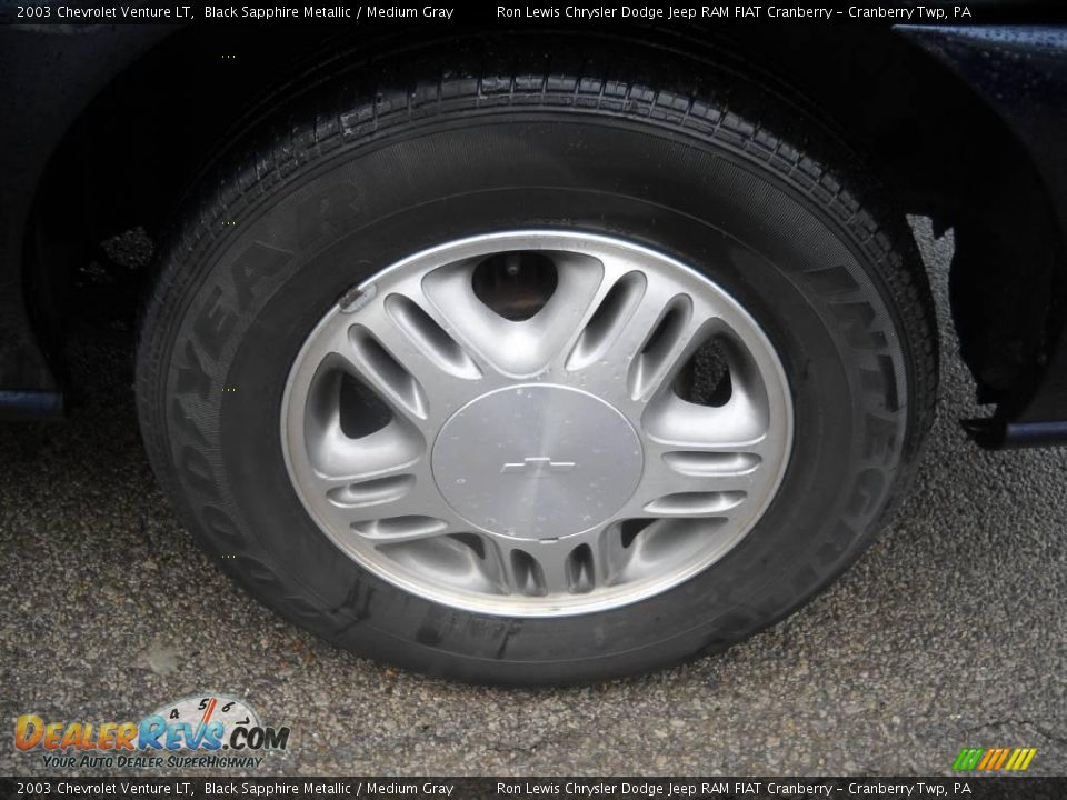 2003 Chevrolet Venture LT Black Sapphire Metallic / Medium Gray Photo #14