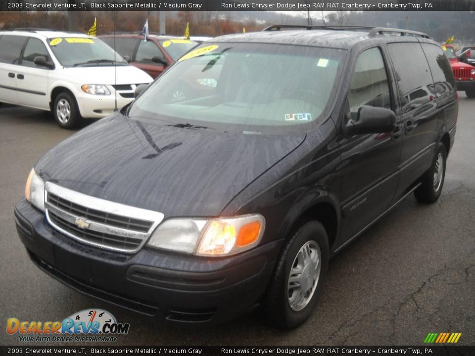 2003 Chevrolet Venture LT Black Sapphire Metallic / Medium Gray Photo #18