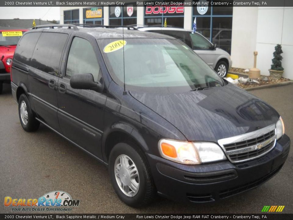 2003 Chevrolet Venture LT Black Sapphire Metallic / Medium Gray Photo #20