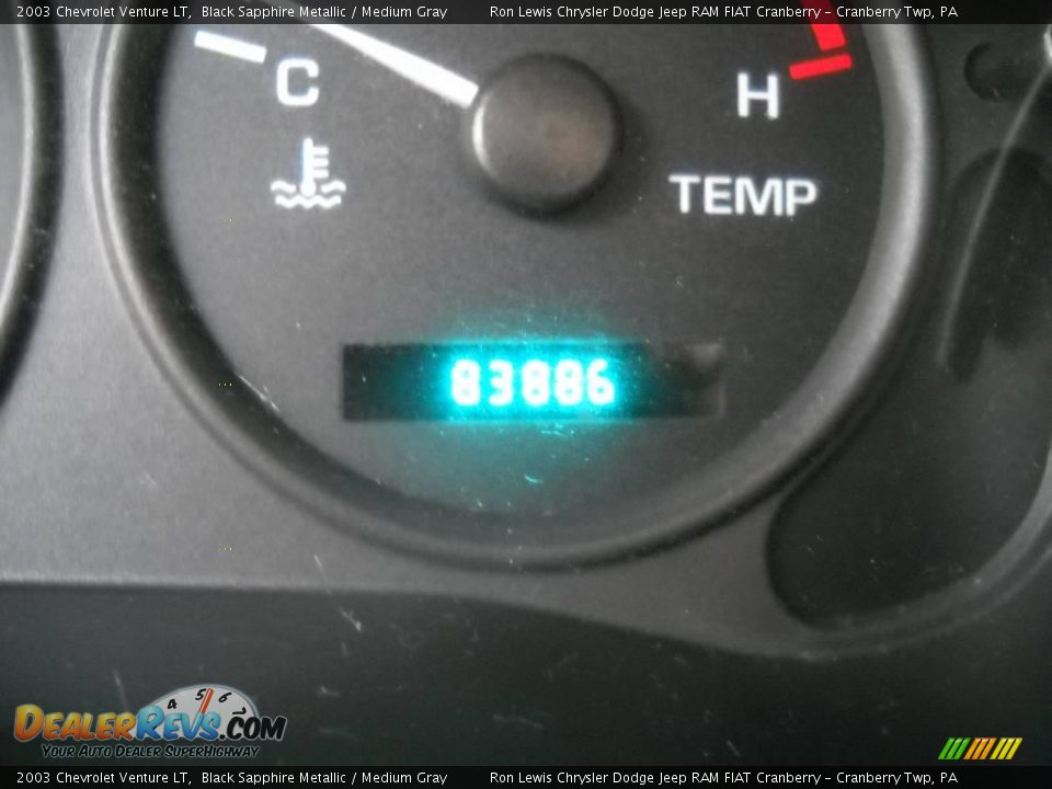2003 Chevrolet Venture LT Black Sapphire Metallic / Medium Gray Photo #25