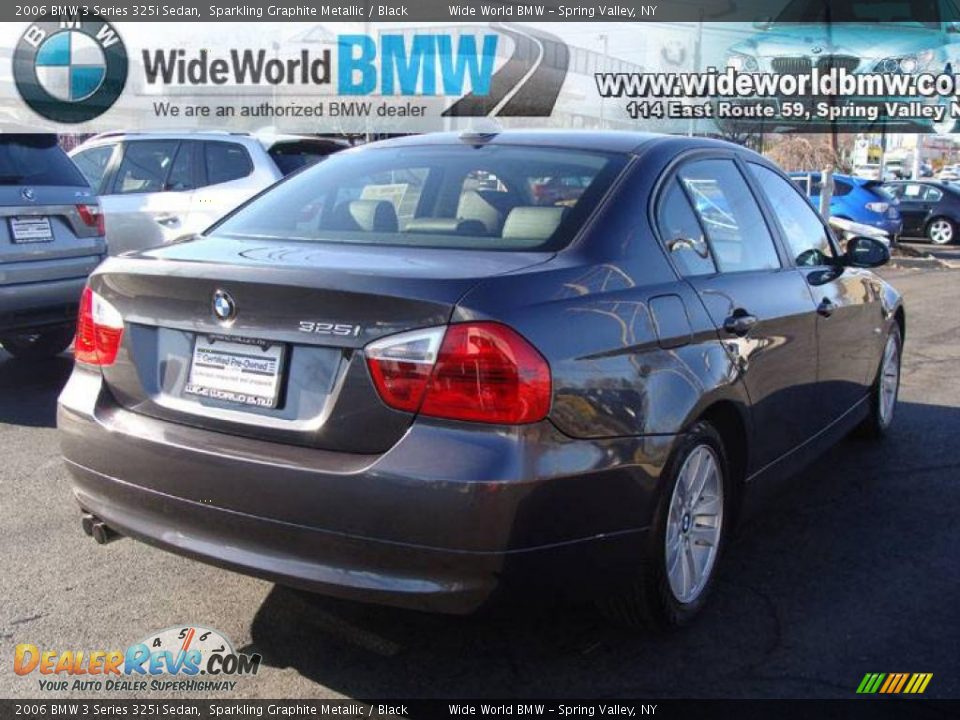 2006 BMW 3 Series 325i Sedan Sparkling Graphite Metallic / Black Photo #3