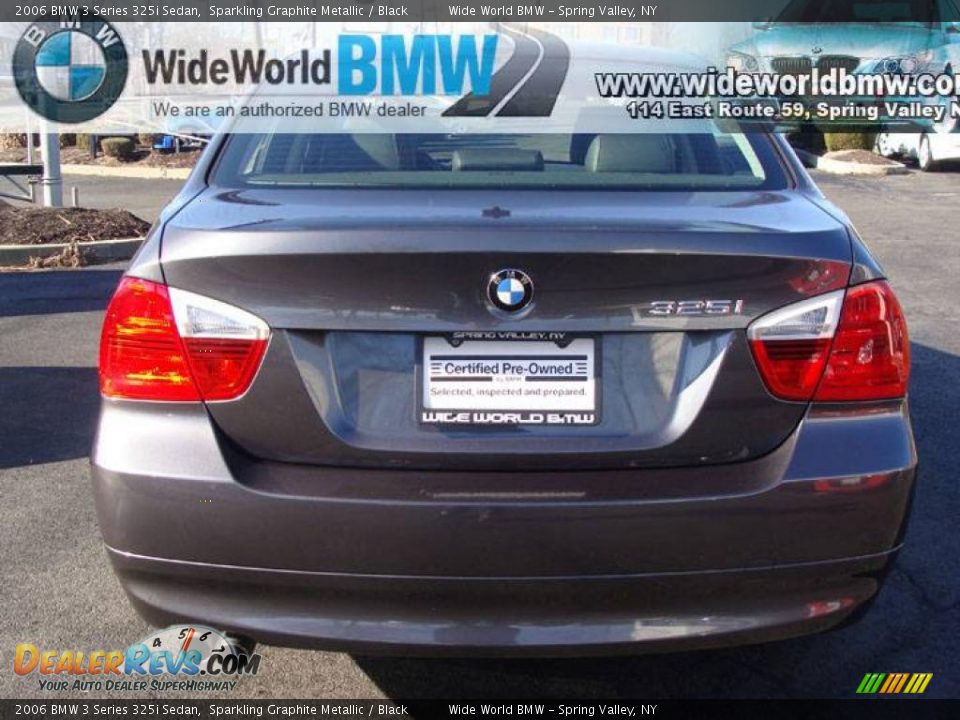 2006 BMW 3 Series 325i Sedan Sparkling Graphite Metallic / Black Photo #4