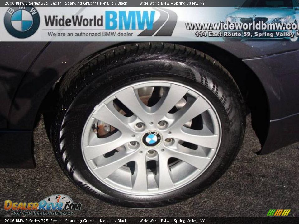 2006 BMW 3 Series 325i Sedan Sparkling Graphite Metallic / Black Photo #5