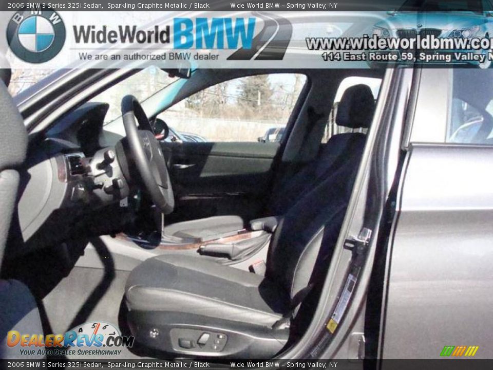 2006 BMW 3 Series 325i Sedan Sparkling Graphite Metallic / Black Photo #7