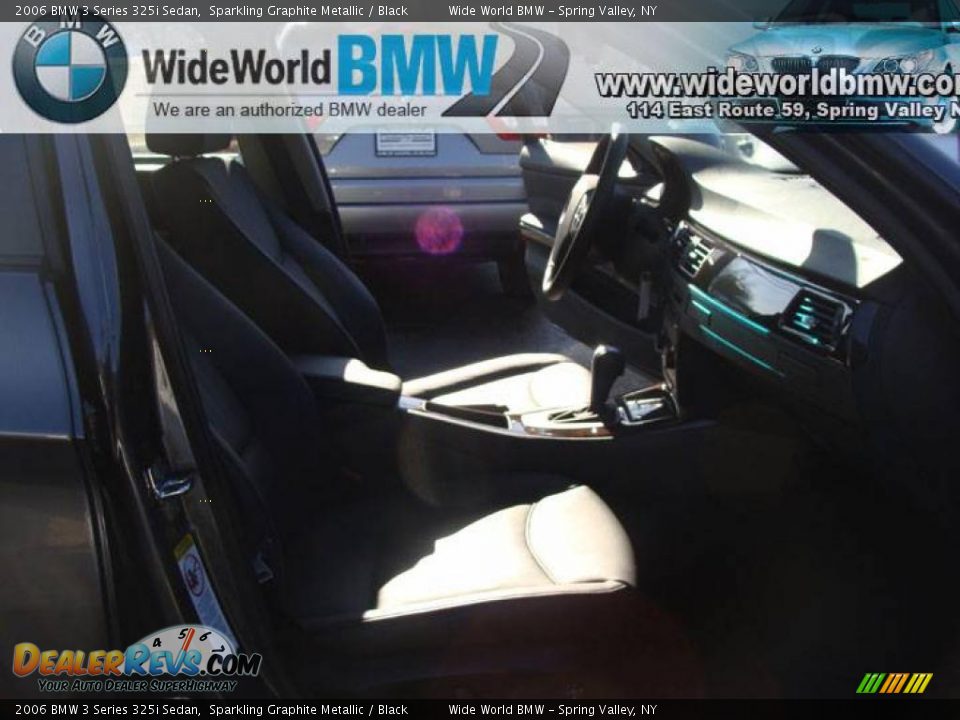 2006 BMW 3 Series 325i Sedan Sparkling Graphite Metallic / Black Photo #8