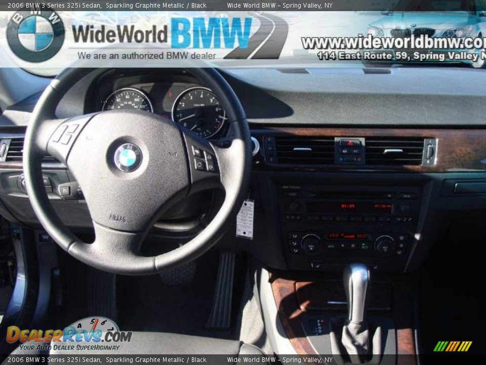 2006 BMW 3 Series 325i Sedan Sparkling Graphite Metallic / Black Photo #10
