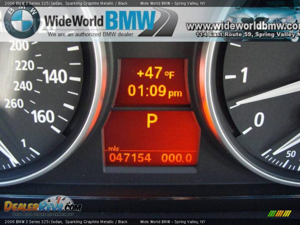 2006 BMW 3 Series 325i Sedan Sparkling Graphite Metallic / Black Photo #13