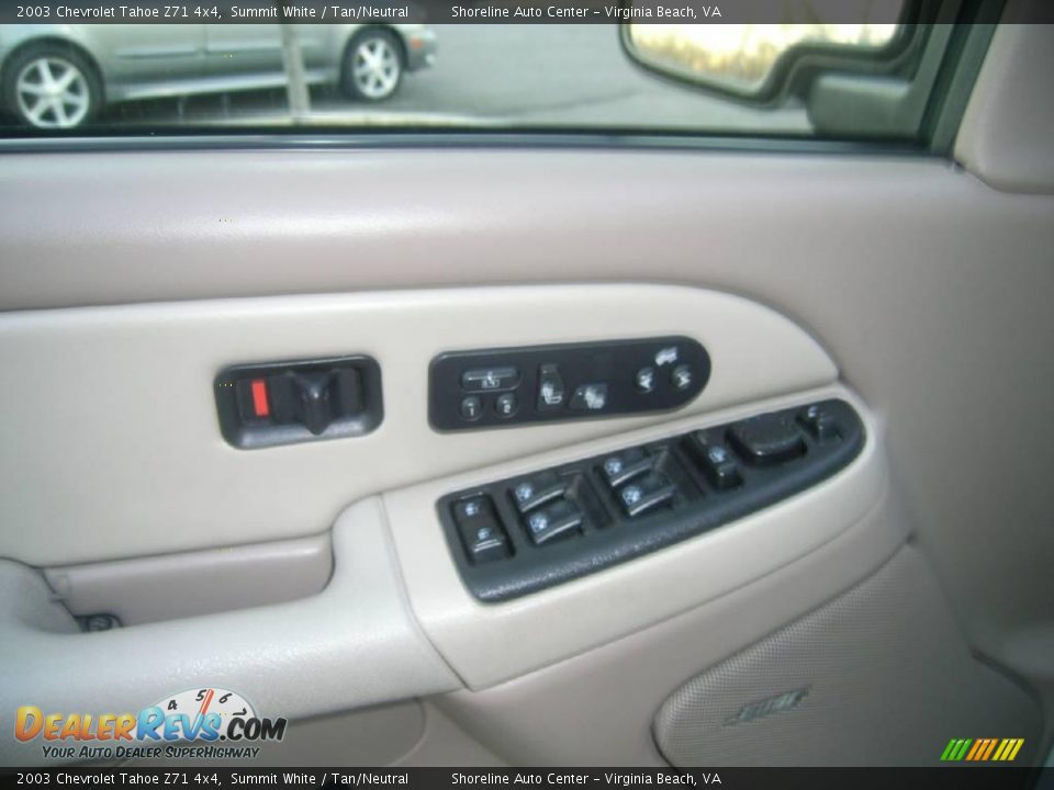 2003 Chevrolet Tahoe Z71 4x4 Summit White / Tan/Neutral Photo #23