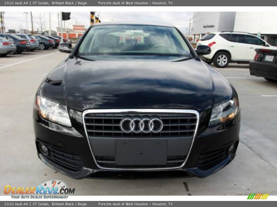2010 Audi A4 2.0T Sedan Brilliant Black / Beige Photo #2