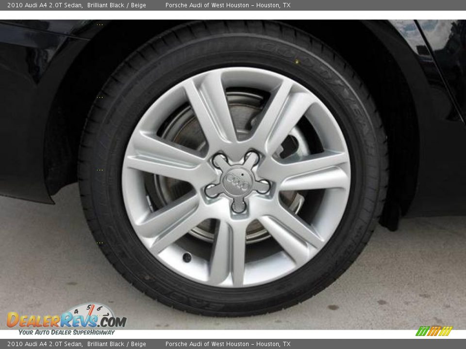 2010 Audi A4 2.0T Sedan Brilliant Black / Beige Photo #4