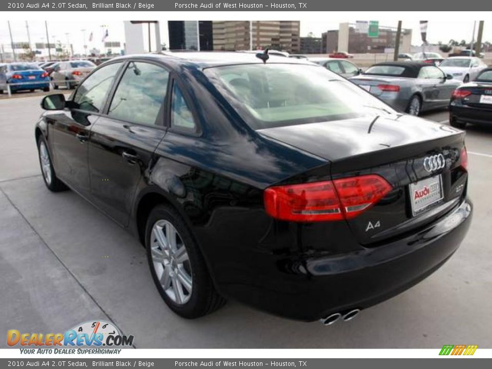 2010 Audi A4 2.0T Sedan Brilliant Black / Beige Photo #5