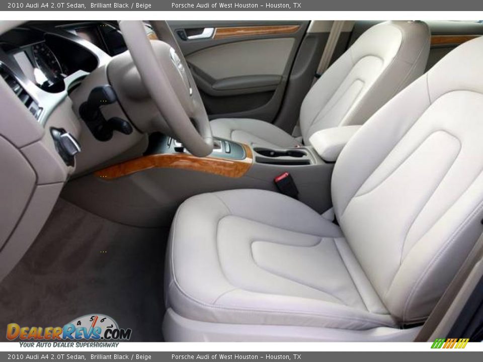 2010 Audi A4 2.0T Sedan Brilliant Black / Beige Photo #8