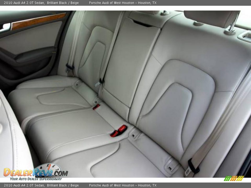 2010 Audi A4 2.0T Sedan Brilliant Black / Beige Photo #9