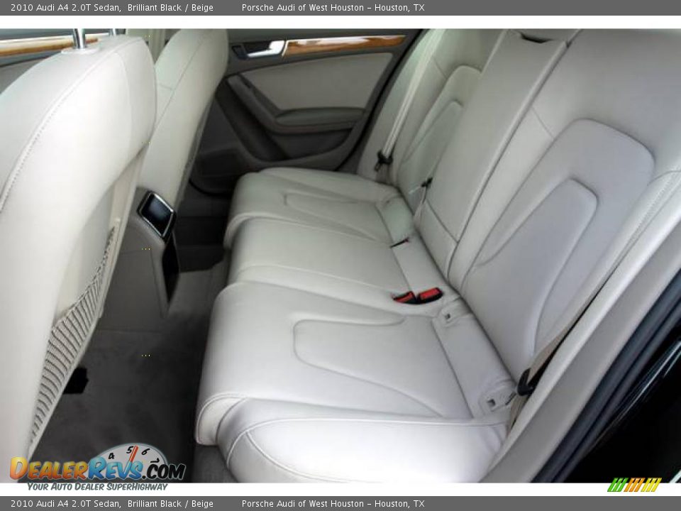 2010 Audi A4 2.0T Sedan Brilliant Black / Beige Photo #10