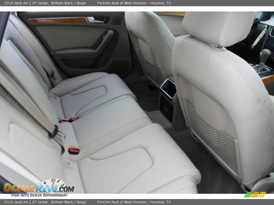 2010 Audi A4 2.0T Sedan Brilliant Black / Beige Photo #11