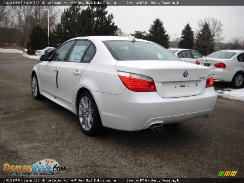 2010 BMW 5 Series 528i xDrive Sedan Alpine White / Black Dakota Leather Photo #3