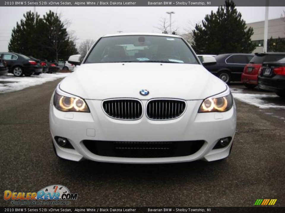2010 BMW 5 Series 528i xDrive Sedan Alpine White / Black Dakota Leather Photo #8