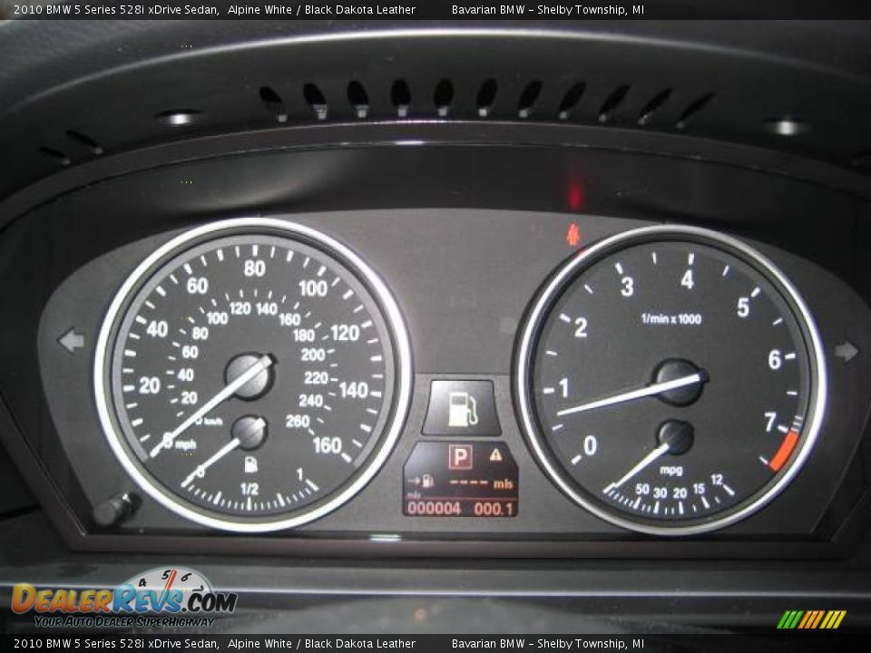 2010 BMW 5 Series 528i xDrive Sedan Alpine White / Black Dakota Leather Photo #16